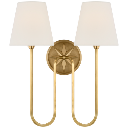 Polaris 17" Double Sconce