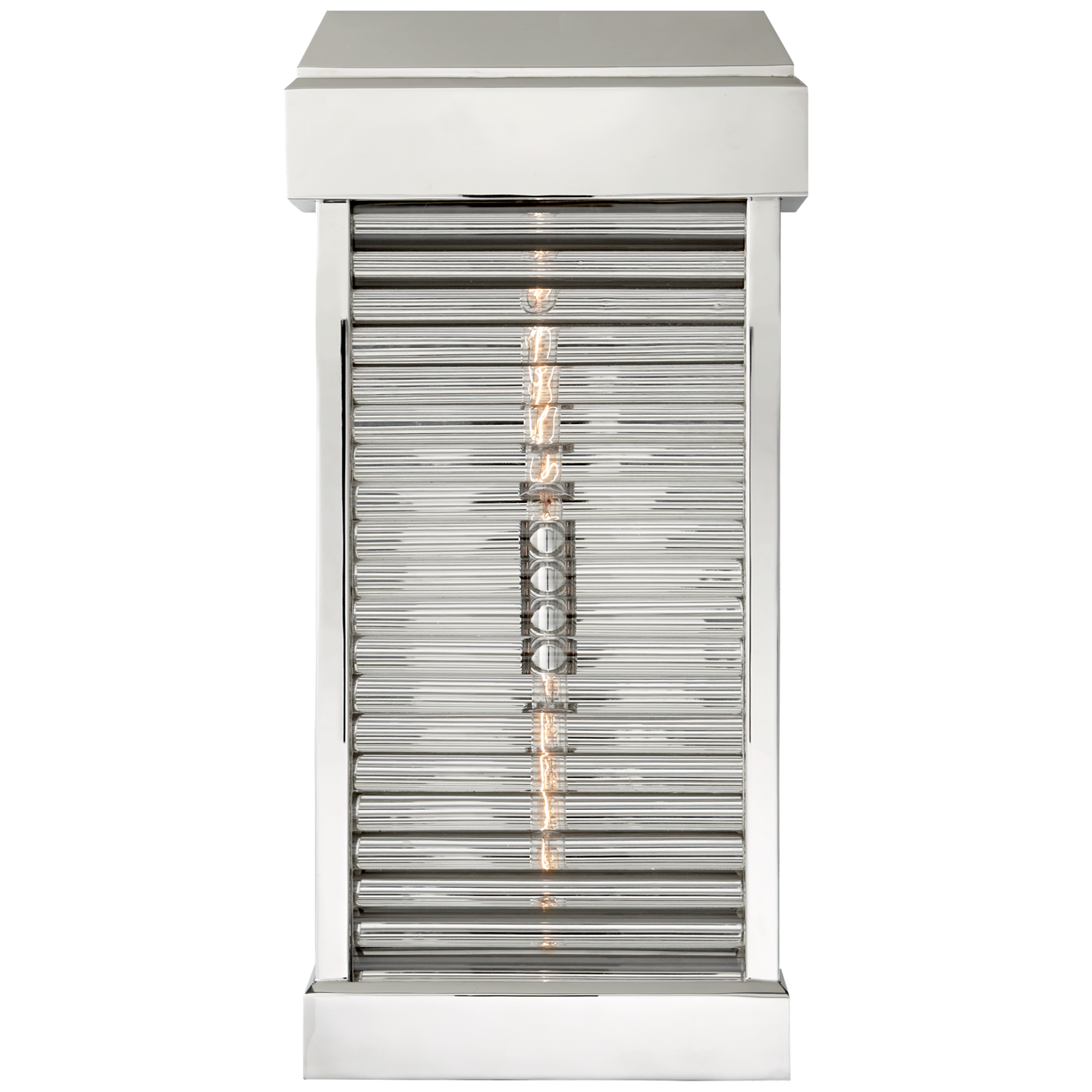 Dunmore Large Curved Glass Louver Sconce