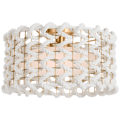Catania Woven Flush Mount