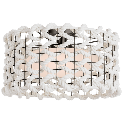 Catania Woven Flush Mount