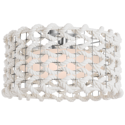 Catania Woven Flush Mount