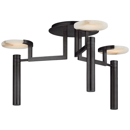Melange Floating Disc Semi-Flush Chandelier