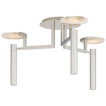 Melange Floating Disc Semi-Flush Chandelier