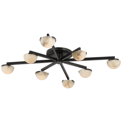 Pedra Staggered Arm Flush Mount