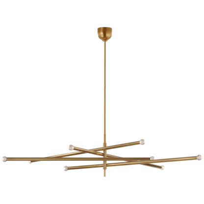Rousseau Oversized Eight Light Articulating Chandelier