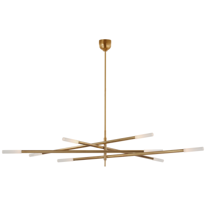 Rousseau Oversized Eight Light Articulating Chandelier