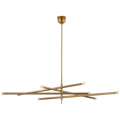 Rousseau Oversized Eight Light Articulating Chandelier