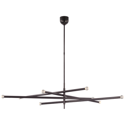 Rousseau Oversized Eight Light Articulating Chandelier