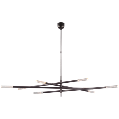 Rousseau Oversized Eight Light Articulating Chandelier