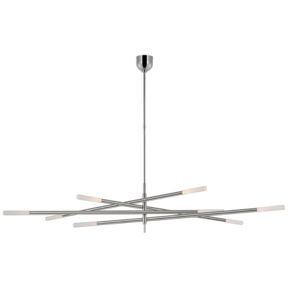 Rousseau Oversized Eight Light Articulating Chandelier