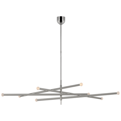 Rousseau Oversized Eight Light Articulating Chandelier