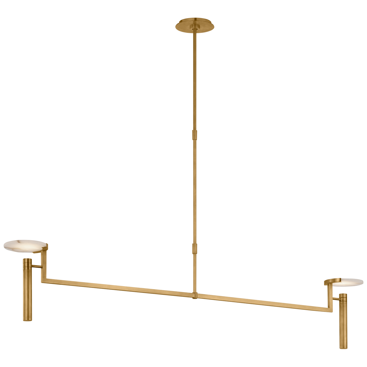 Melange Floating Disc Linear Chandelier