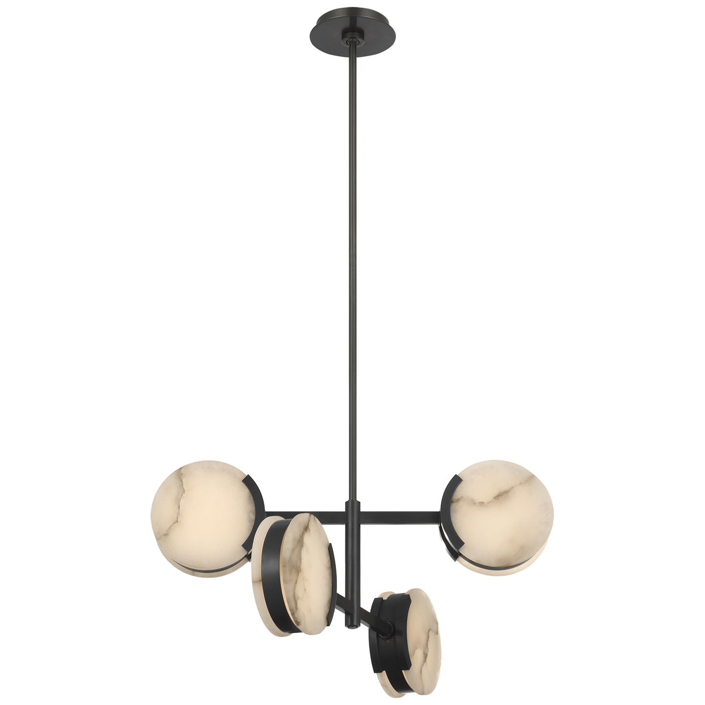 Melange 25" Multi-Positional Semi-Flush Chandelier