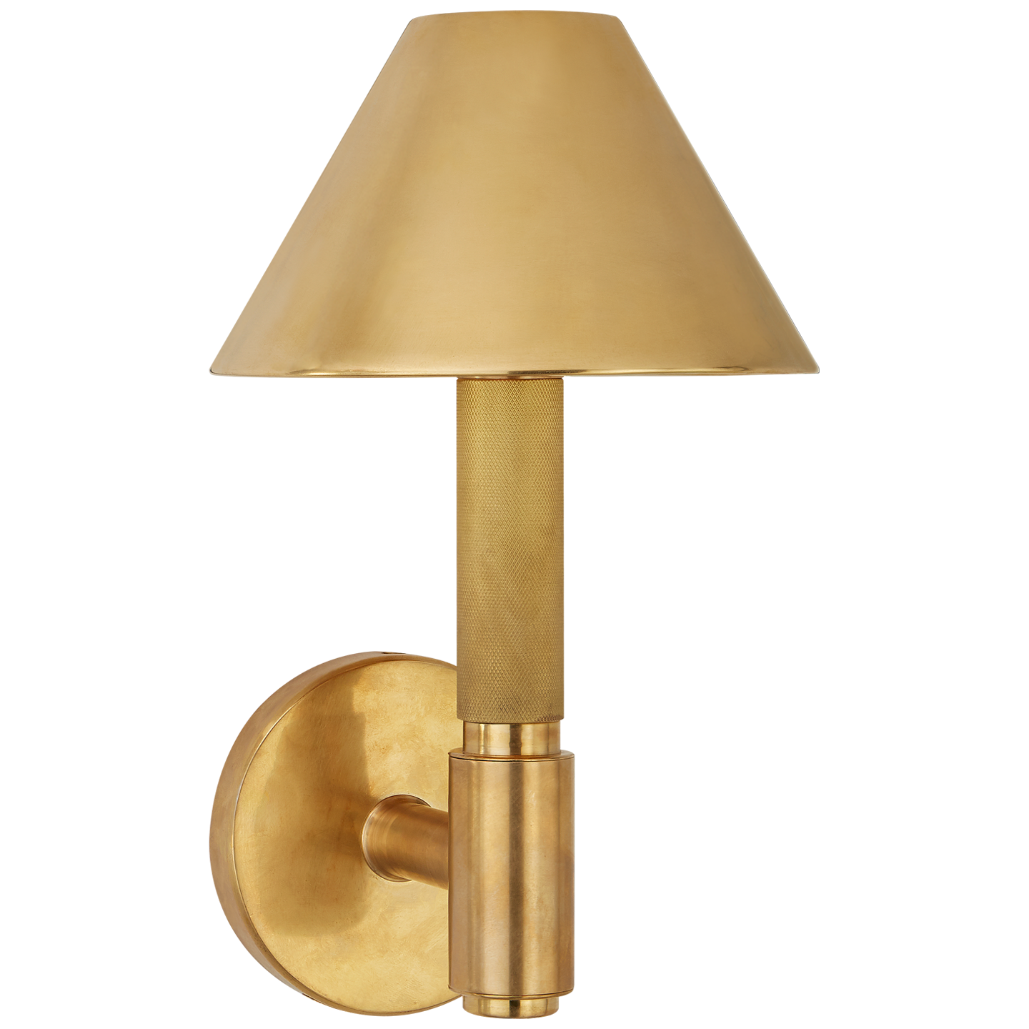 Barrett Small Single Knurled Sconce