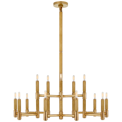 Barrett Large Knurled Chandelier