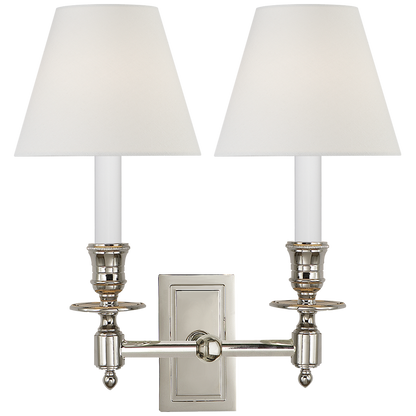 French Double Library Sconce