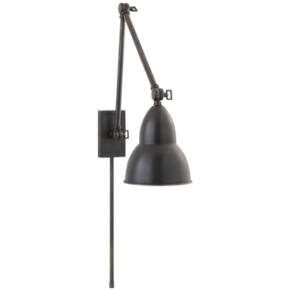French Library Double Arm Wall Lamp