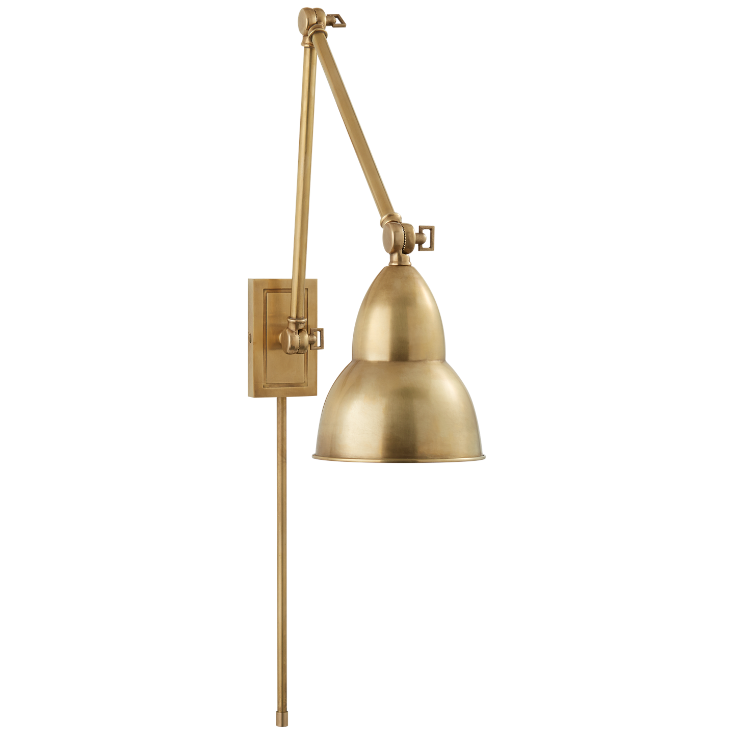 French Library Double Arm Wall Lamp