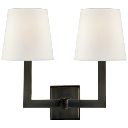 Square Tube Double Sconce