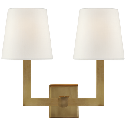 Square Tube Double Sconce