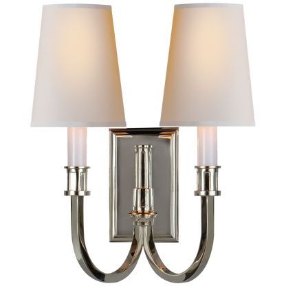 Modern Library Double Sconce