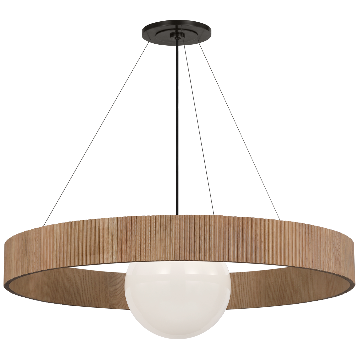 Arena 42" Ring and Globe Chandelier