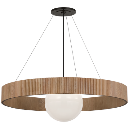 Arena 42" Ring and Globe Chandelier