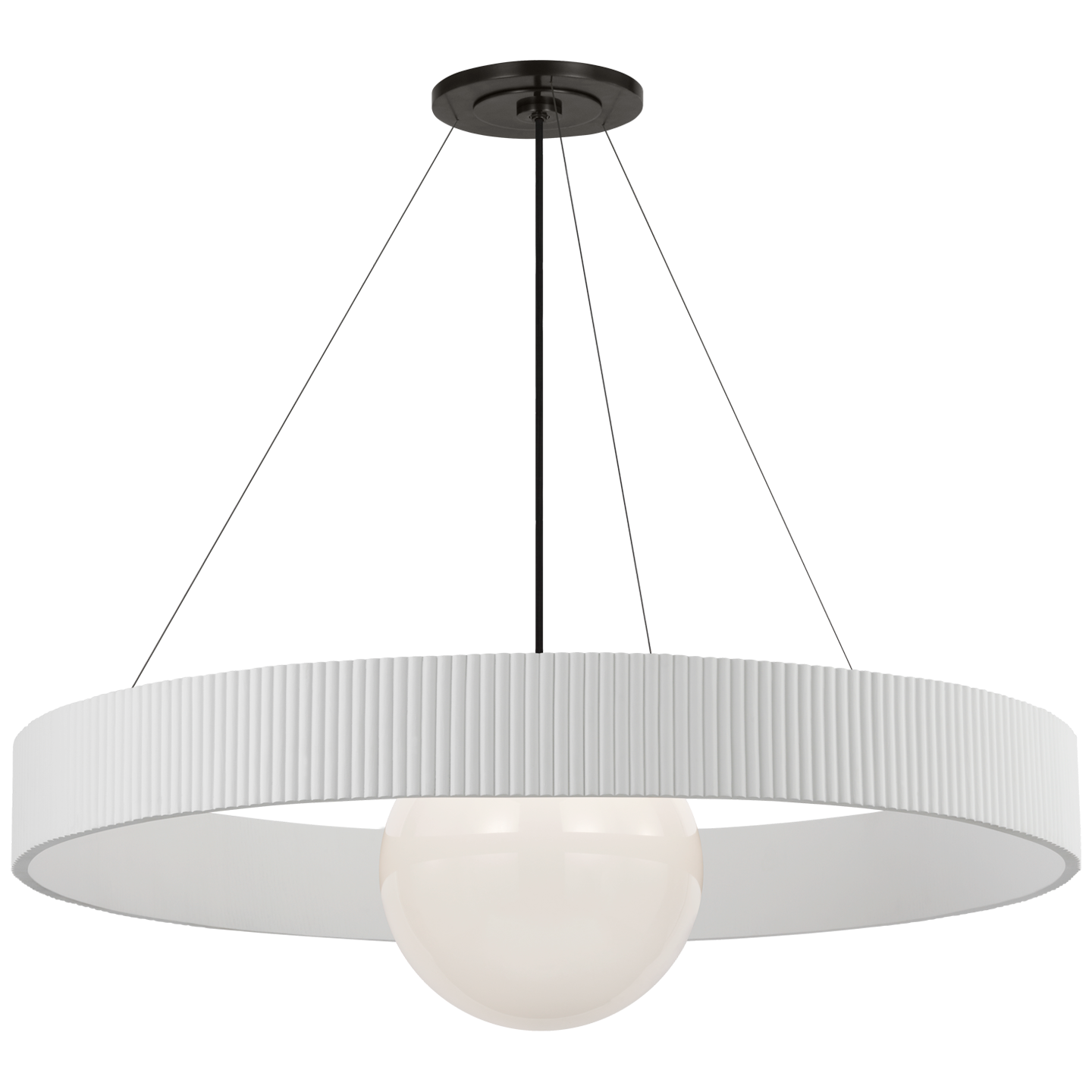 Arena 42" Ring and Globe Chandelier