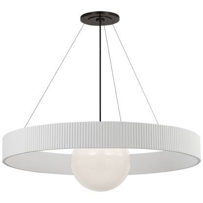 Arena 42" Ring and Globe Chandelier