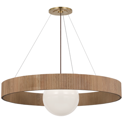 Arena 42" Ring and Globe Chandelier