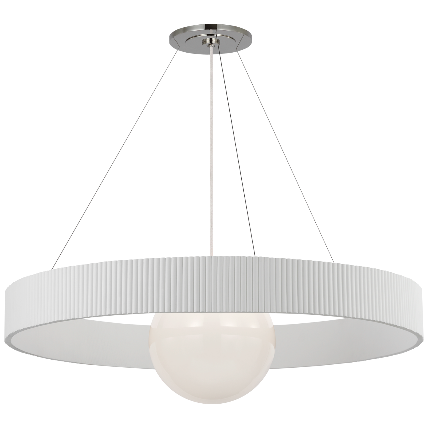Arena 42" Ring and Globe Chandelier