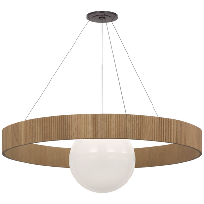 Arena 53" Ring and Globe Chandelier