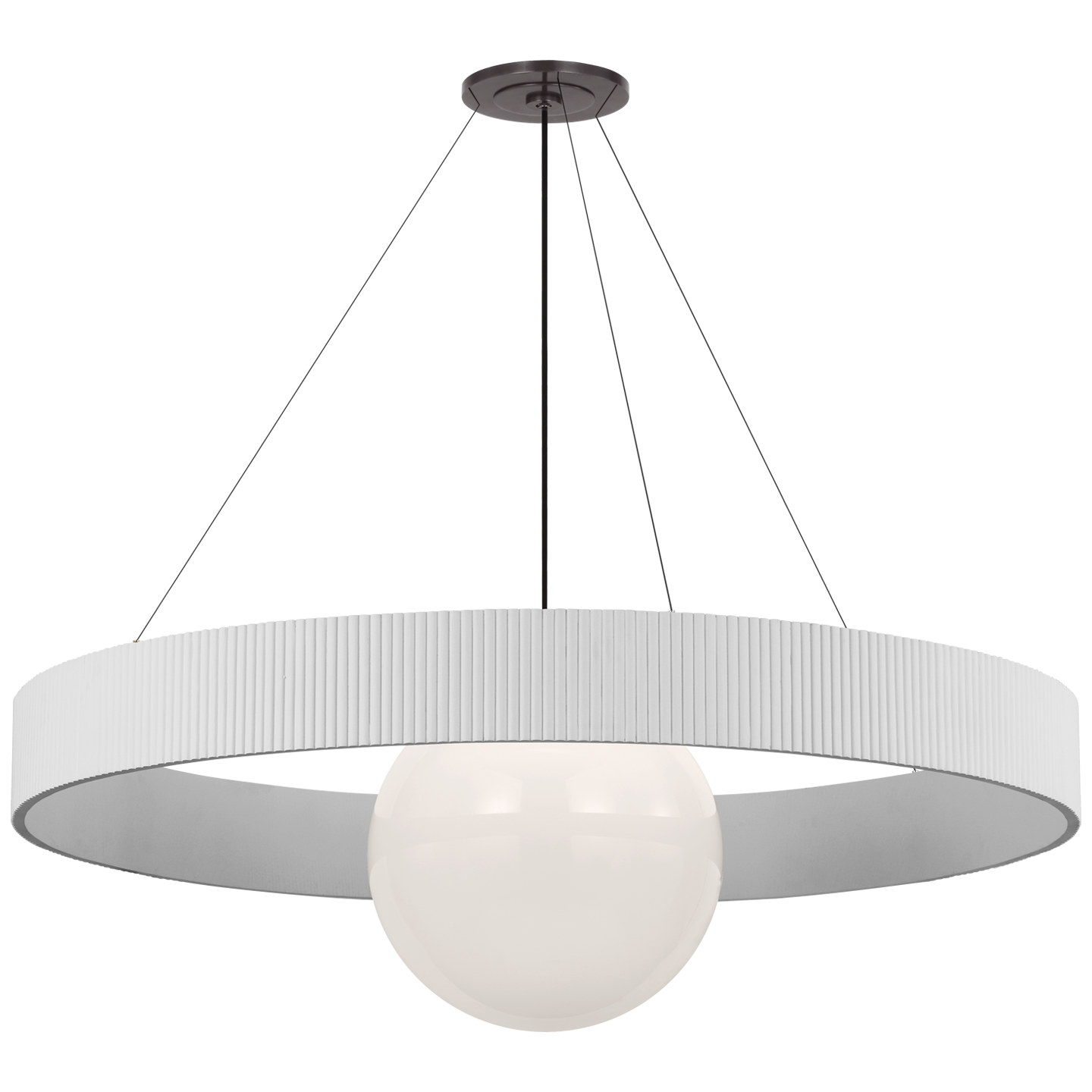 Arena 53" Ring and Globe Chandelier