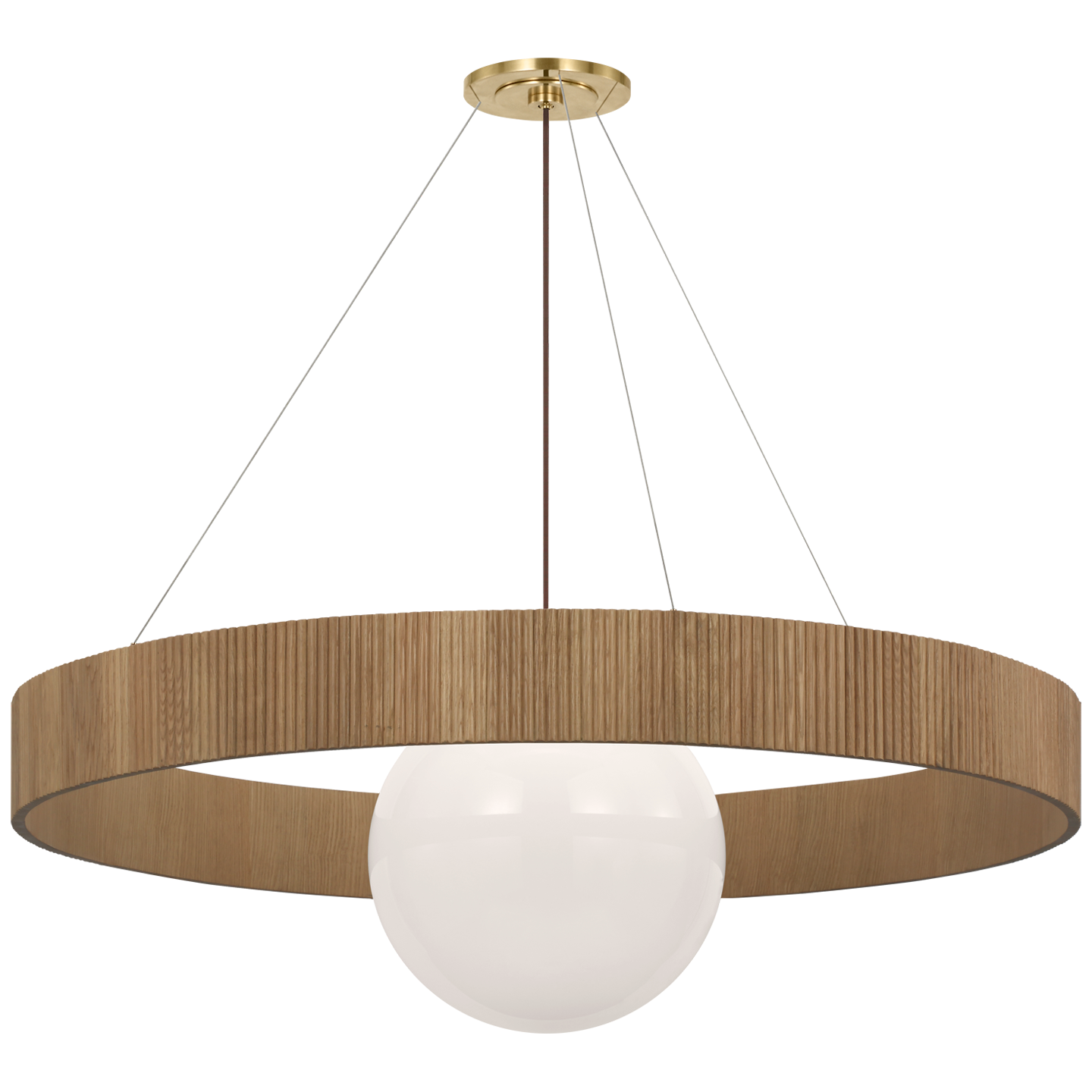 Arena 53" Ring and Globe Chandelier