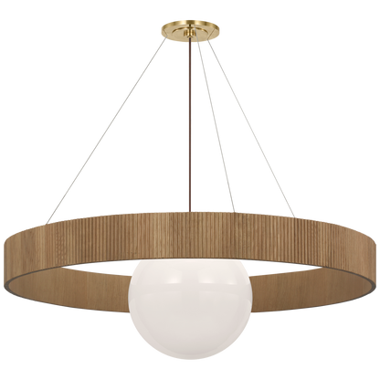 Arena 53" Ring and Globe Chandelier