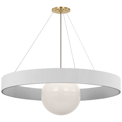 Arena 53" Ring and Globe Chandelier