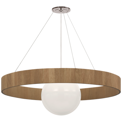Arena 53" Ring and Globe Chandelier