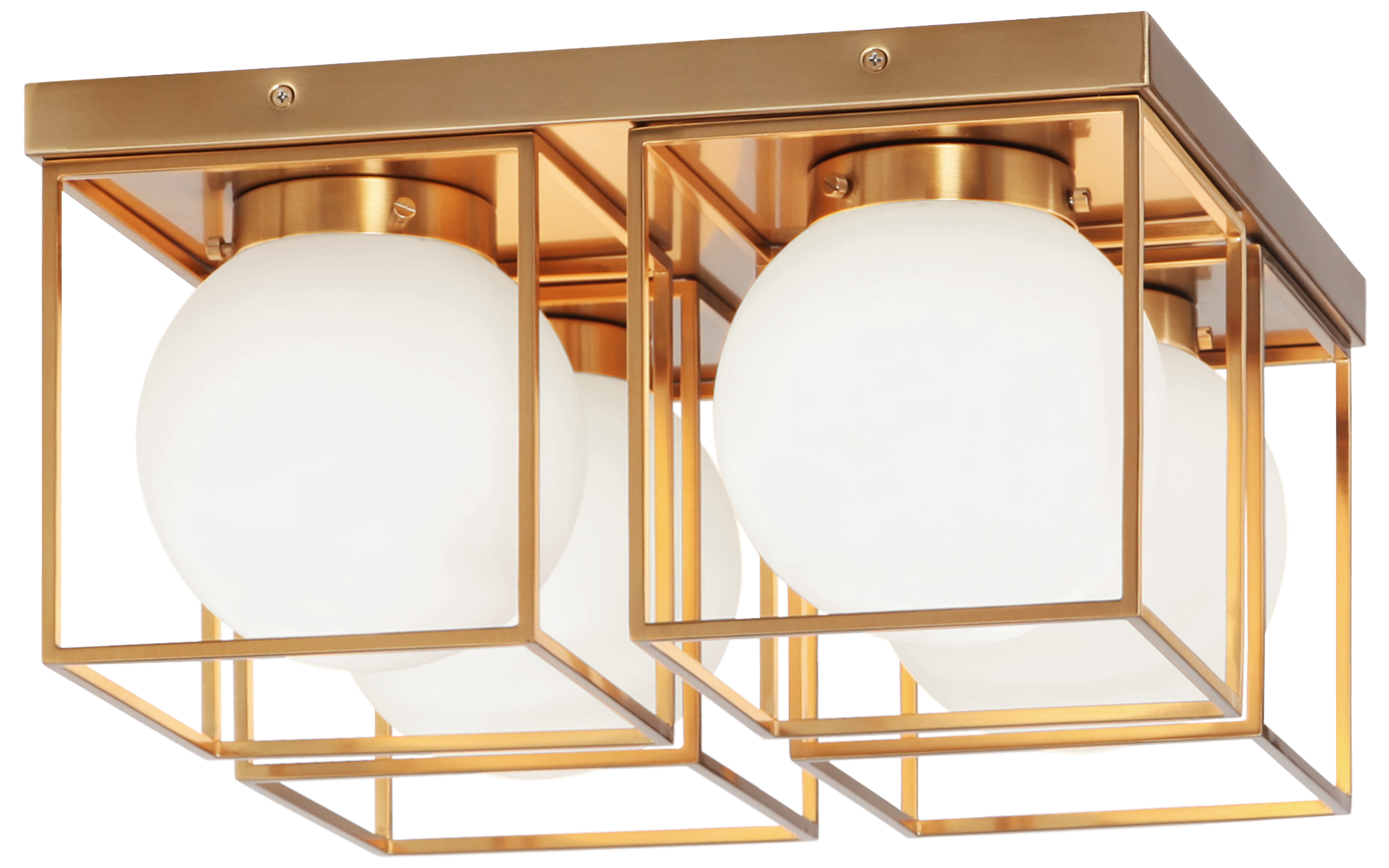 Squircle Ceiling Mount 4 Light Pendant