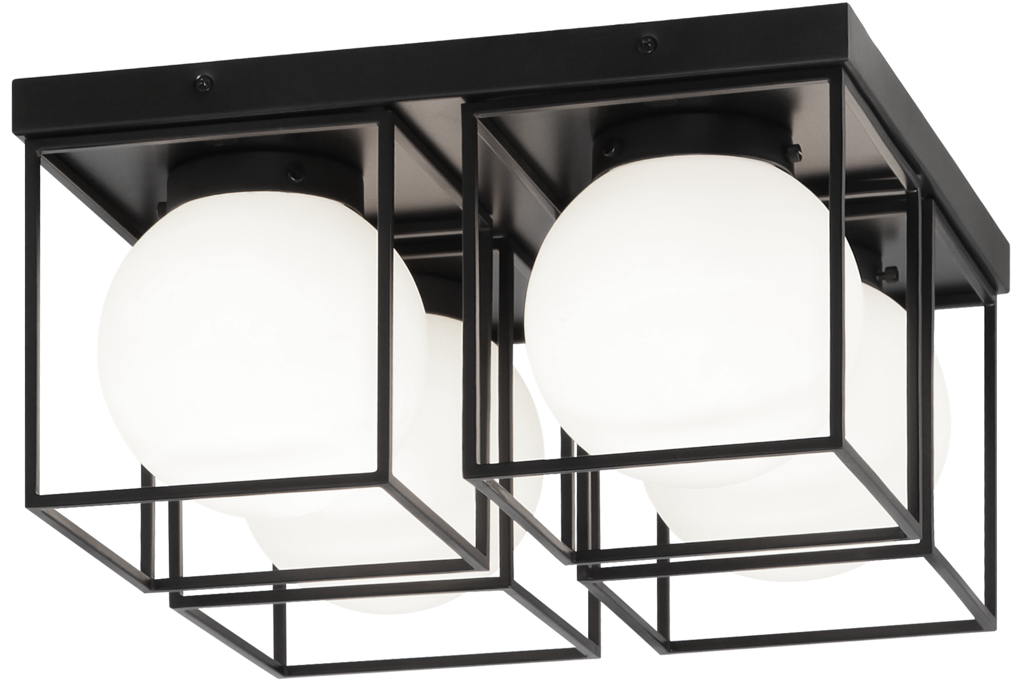 Squircle Ceiling Mount 4 Light Pendant
