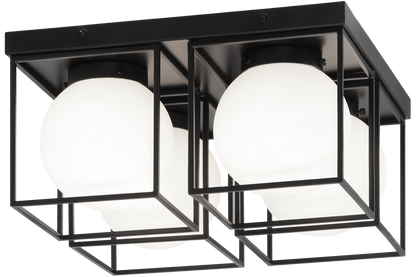 Squircle Ceiling Mount 4 Light Pendant
