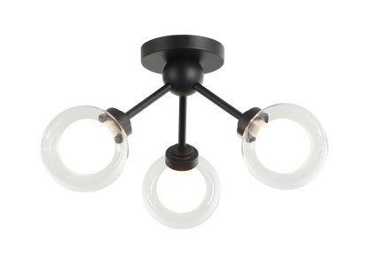 Solaris Ceiling Mount 3 Light Pendant