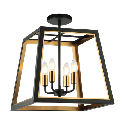 Rosalie Ceiling Mount 4 Light Pendant