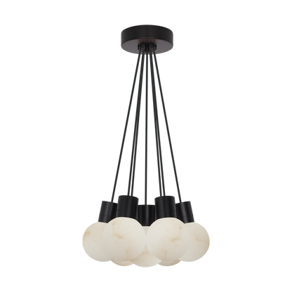 Mina Alabaster 7-Light Small Chandelier