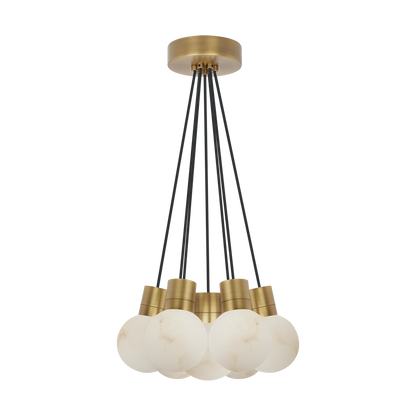 Mina Alabaster 7-Light Small Chandelier